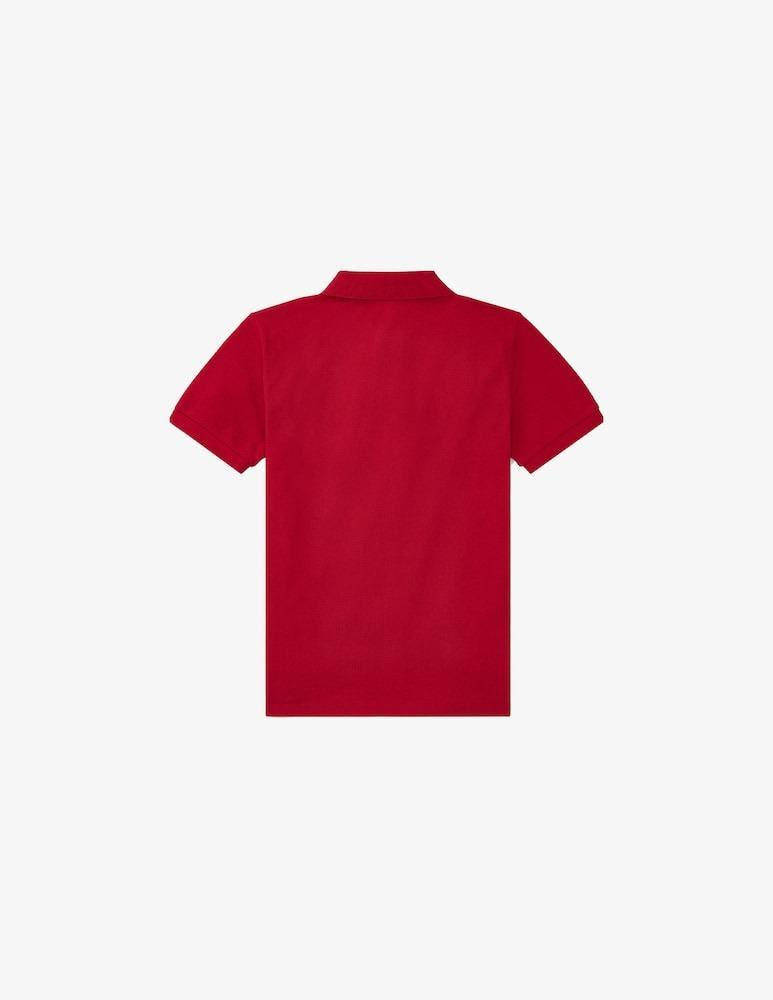 SLIM FIT COTTON MESH POLO SHIRT 