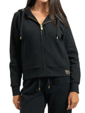 YES ZEE FELPA DONNA FULLZIP IN PUNTO MILANO, CAPPUCCIO