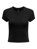 ONLY ONLELINA S/S O-NECK SHORT TOP JRS NOOS