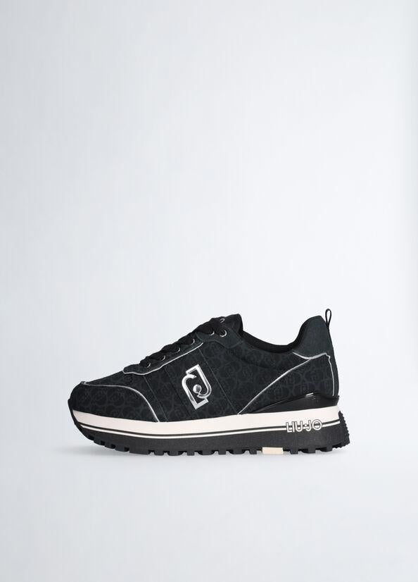 LIU JO MAXI WONDER 71 - SNEAKER PRINTED COW SUEDE 