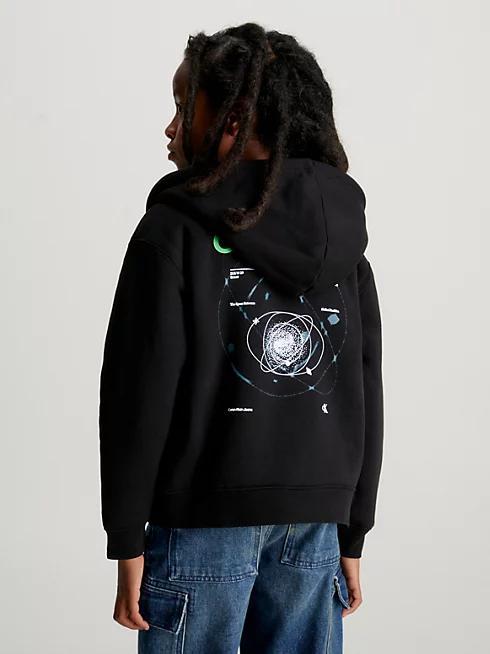 GLOW IN A DARK TEDDY ZIP-THROU IB0IB01990/BEH CALVIN KLEIN JEANS