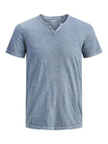JACK AND JONES JJESPLIT NECK TEE SS NOOS
