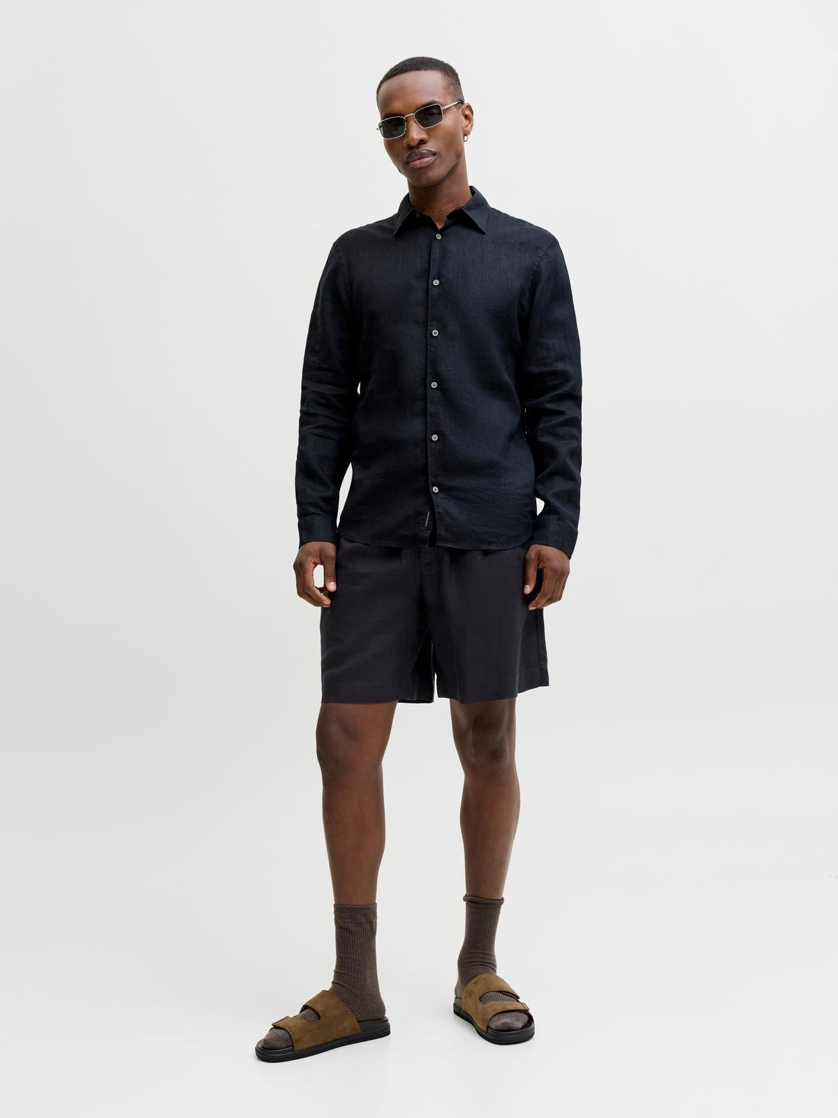 JPSTBILL LAWRENCE LINEN SHORTS REG LN 