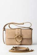PINKO LOVE ONE MINI SLOUCHY FL SUEDE
