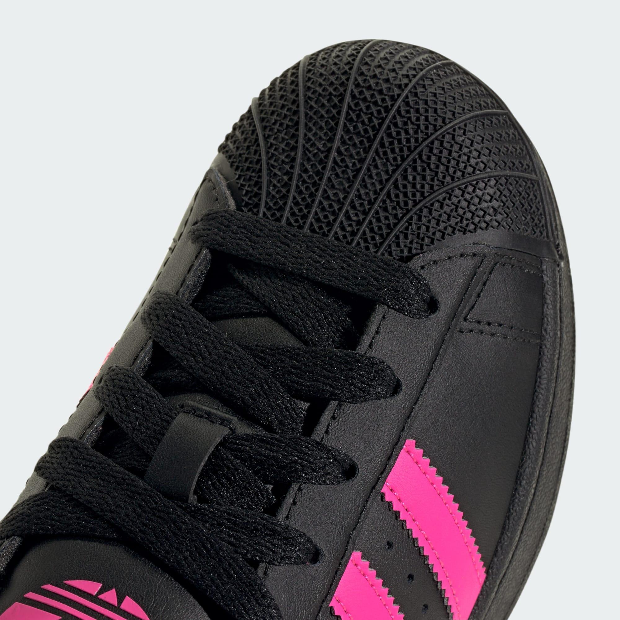 SUPERSTAR II J      CBLACK/LUCPNK/CBLACK 