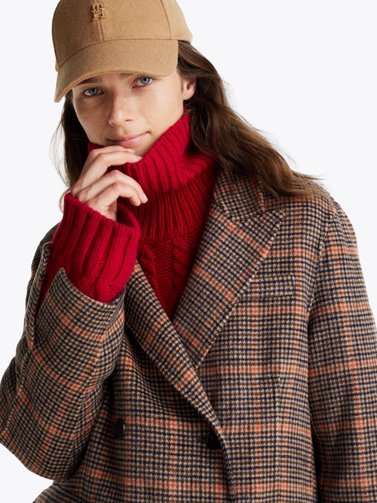 REG DF WOOL DB CHECK WW0WW43216/0PA TOMMY HILFIGER