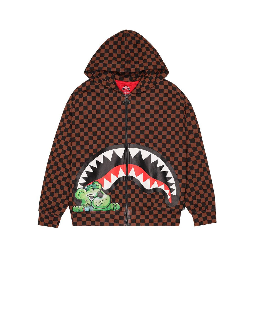CATCH BEAR CHECK OVER FULLZIP HOODIE 