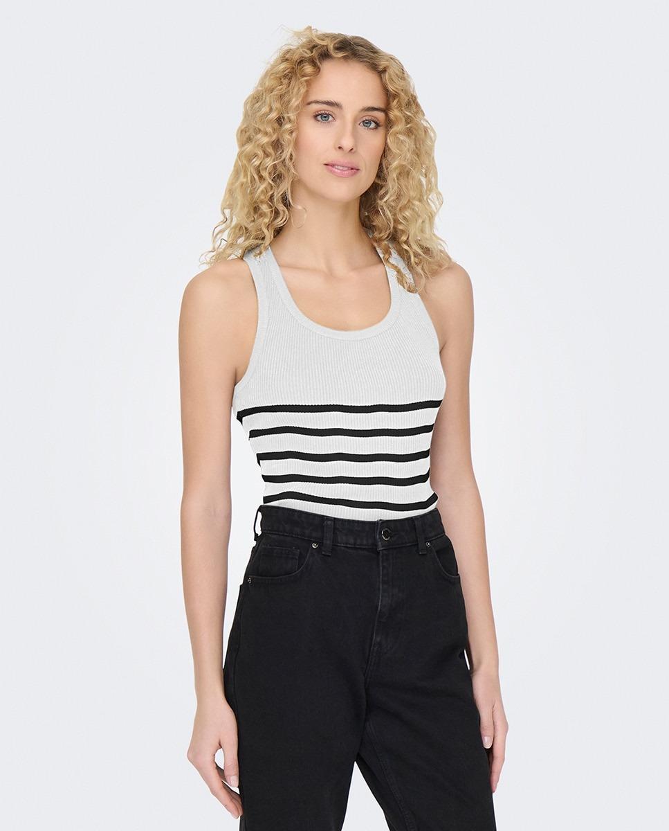 ONLLILL SL U-NECK RACER BACK TOP CC KNT 