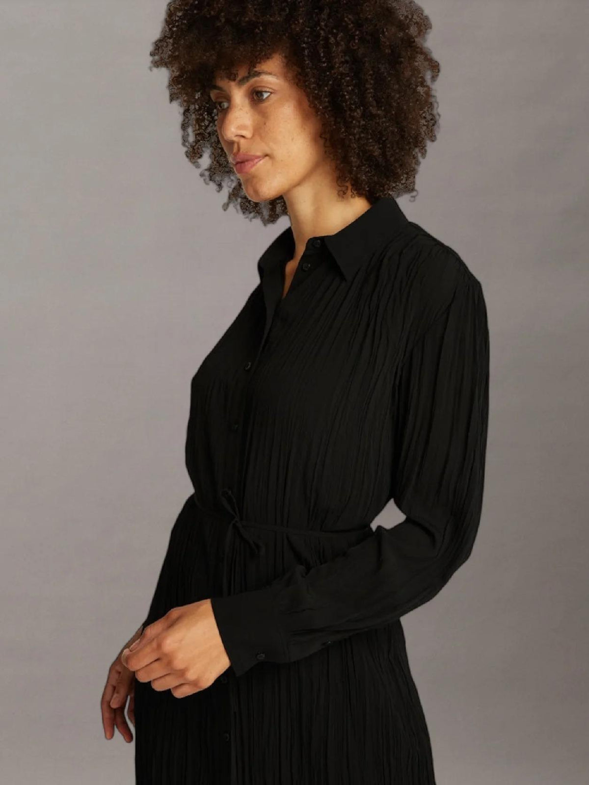 PLEATED LS MIDI SHIR K20K208088/BEH CALVIN KLEIN