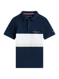 TOMMY HILFIGER MINI CORP EMB CLRBLOCK POLO SS