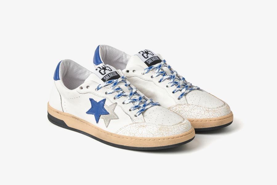 SNEAKERS WEEK STAR BIANCO/AZZURRO 