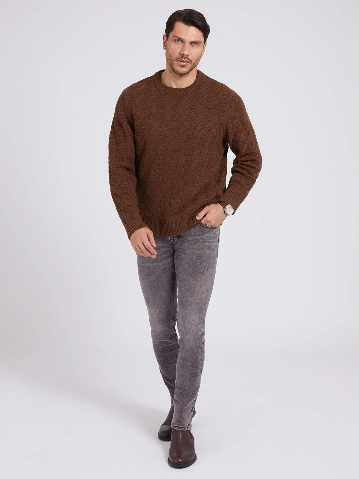 LS SIMON BASKET WEAVE SWTR 