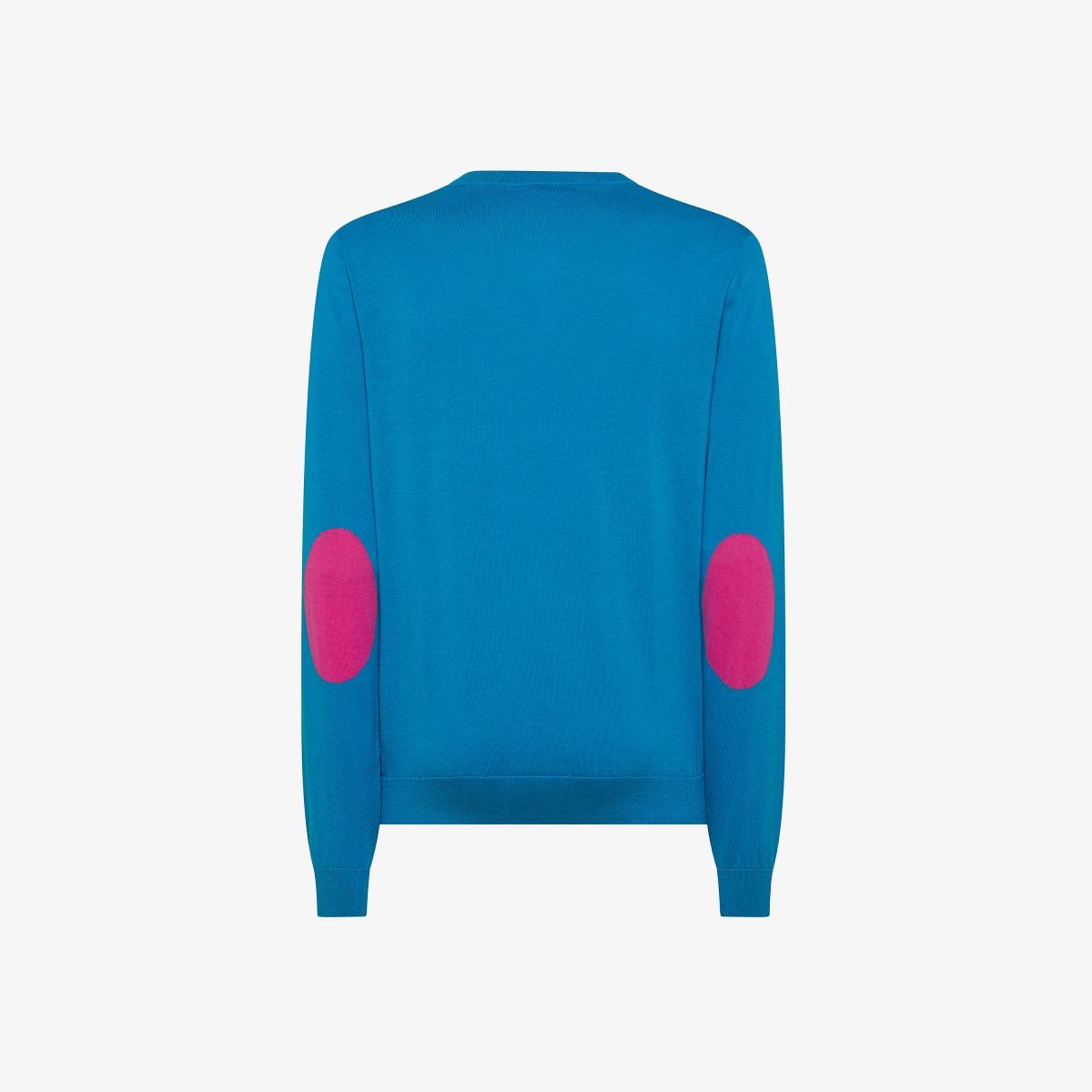 SWEATER ELBOW CONTRAST COLOR 