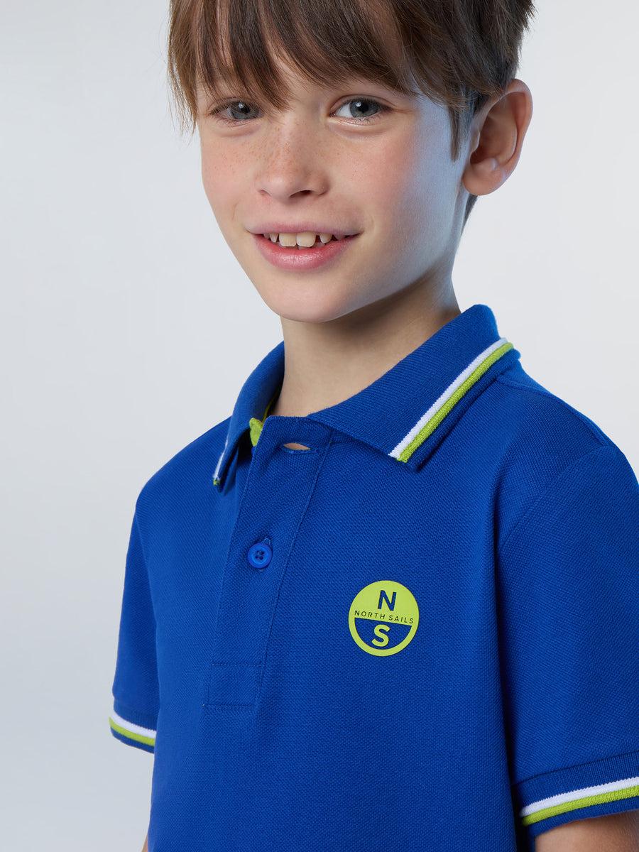 POLO SHORT SLEEVE W/NUMBER APPLICATION ON SLEEVE 