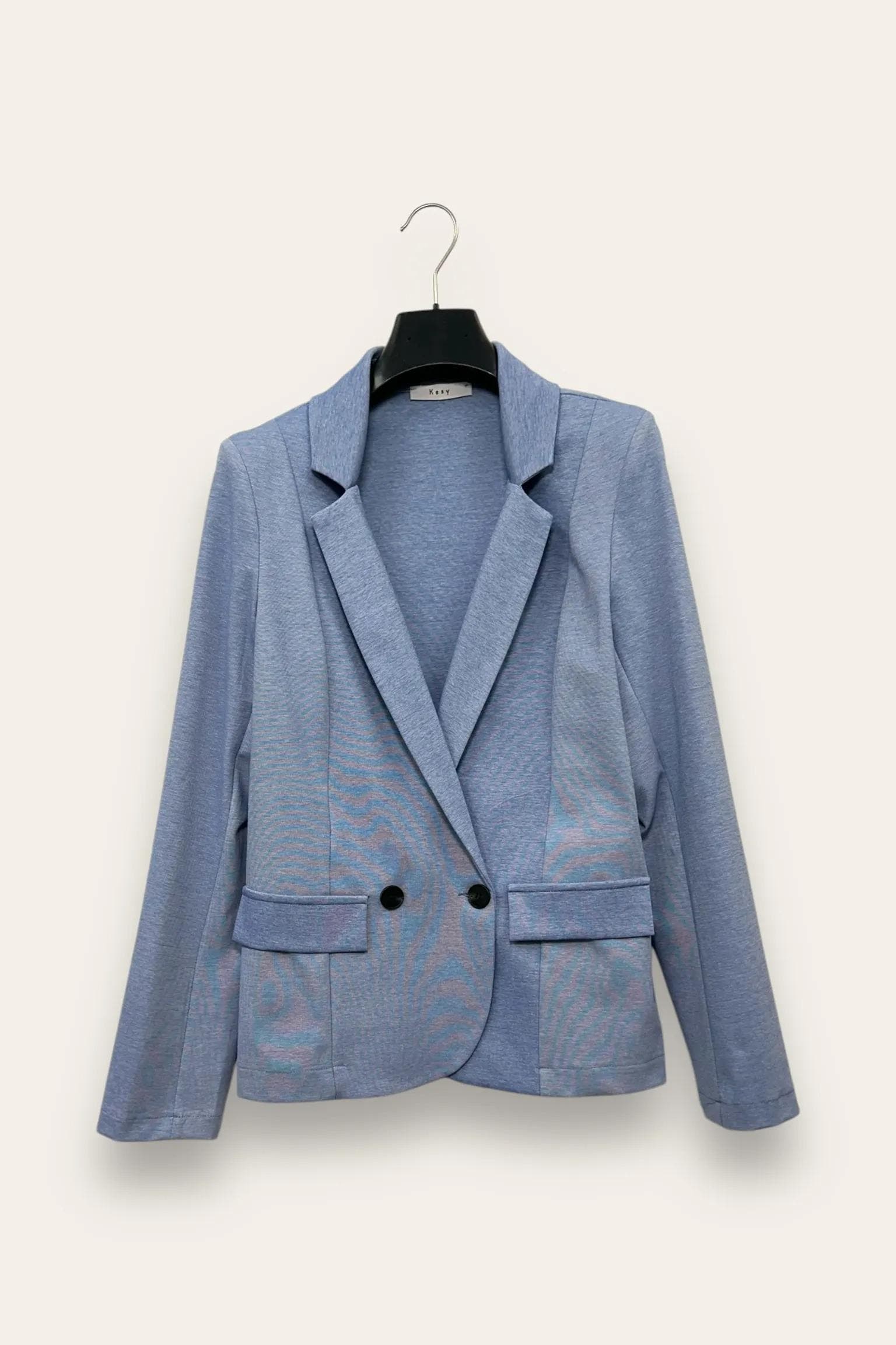 Giacca sciancrata punto milano AM-10663-AM-8050/Azzurro LOVEme
