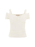 GUESS SS EMILY SHINY RIB TOP