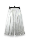 LOVEme Pantalone gaucho in cotone con elastico in vita