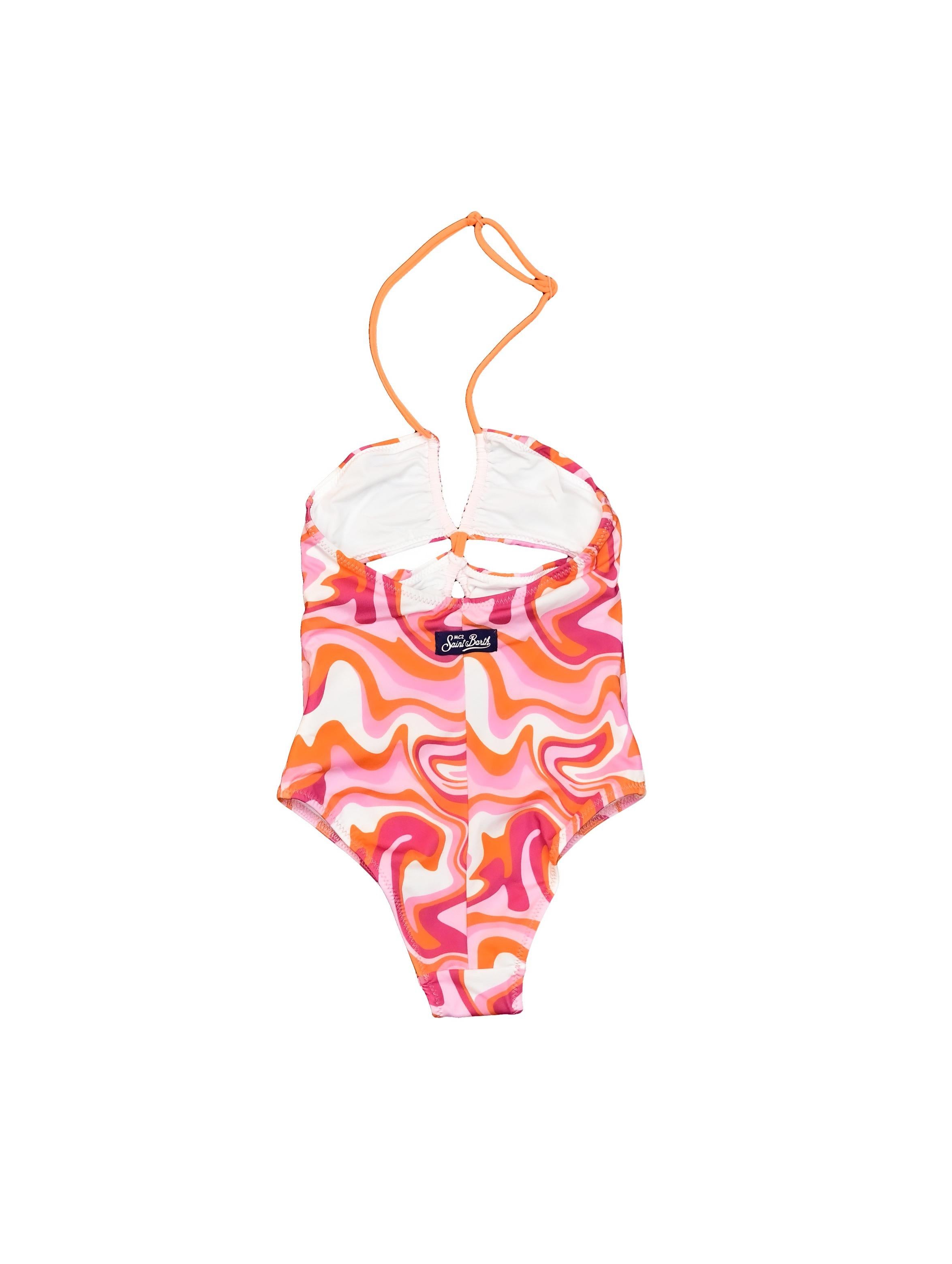 GIRL CUT OUT ONE PIECE KNS0002/00622D MC2 SAINT BARTH