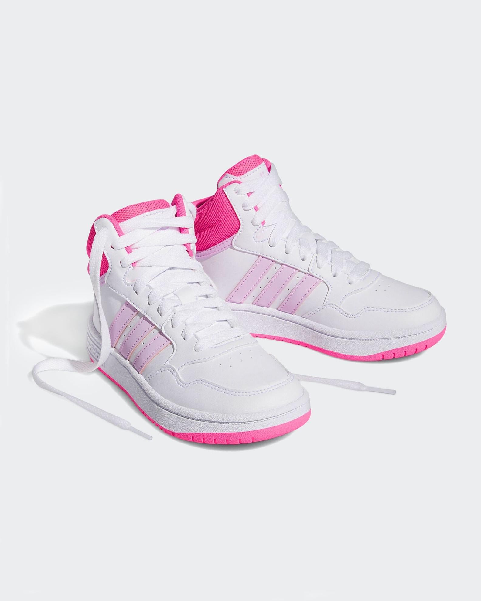 HOOPS 3.0 MID K     FTWWHT/ORCFUS/LUCPNK IF2722/ND ADIDAS