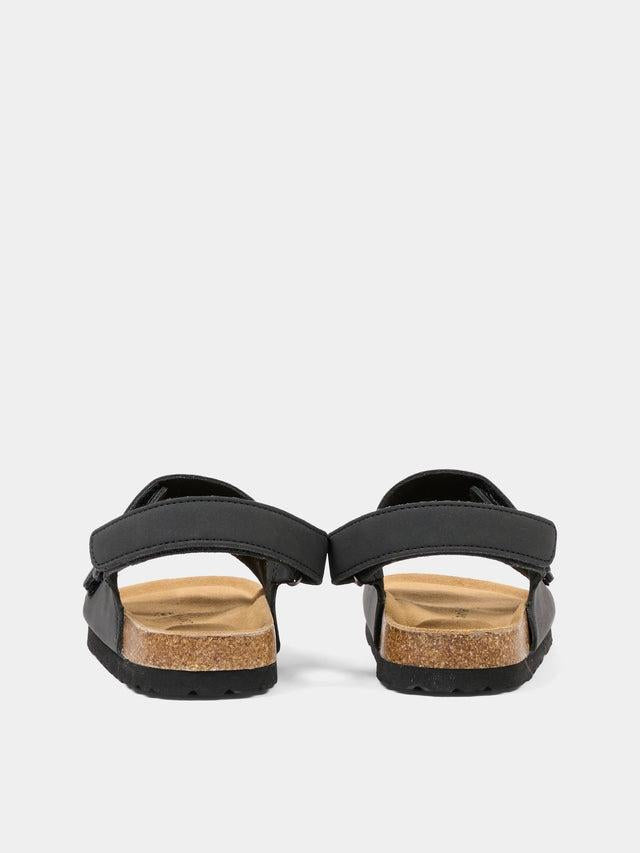 SANDALO VELCRO NERO 