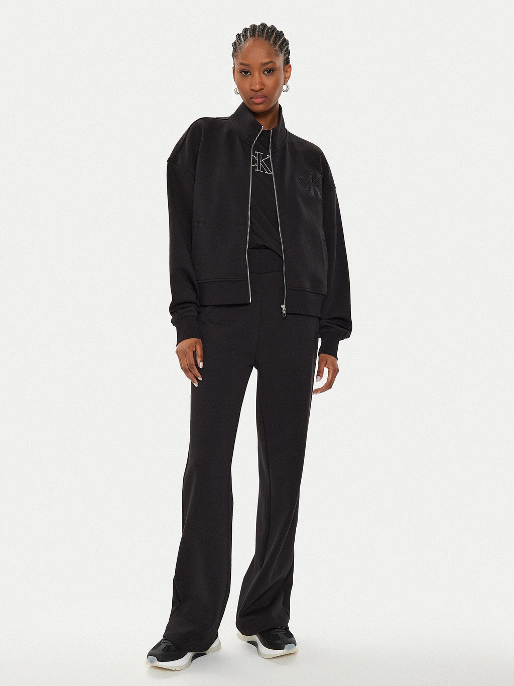 SATIN APPLIQUE ZIP-T J20J223922/BEH CALVIN KLEIN JEANS
