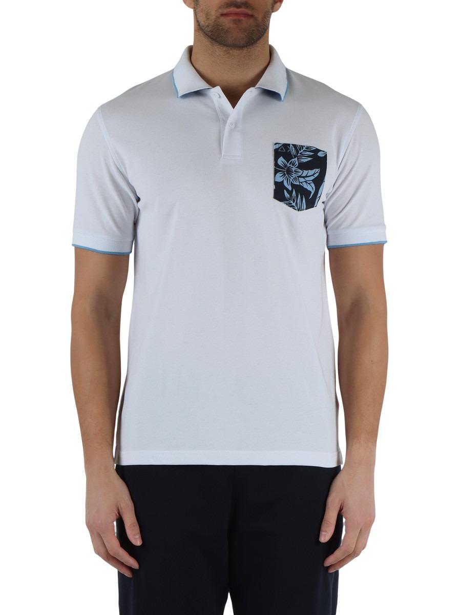 POLO PRINT POCKET S/S A35127/01 SUN68