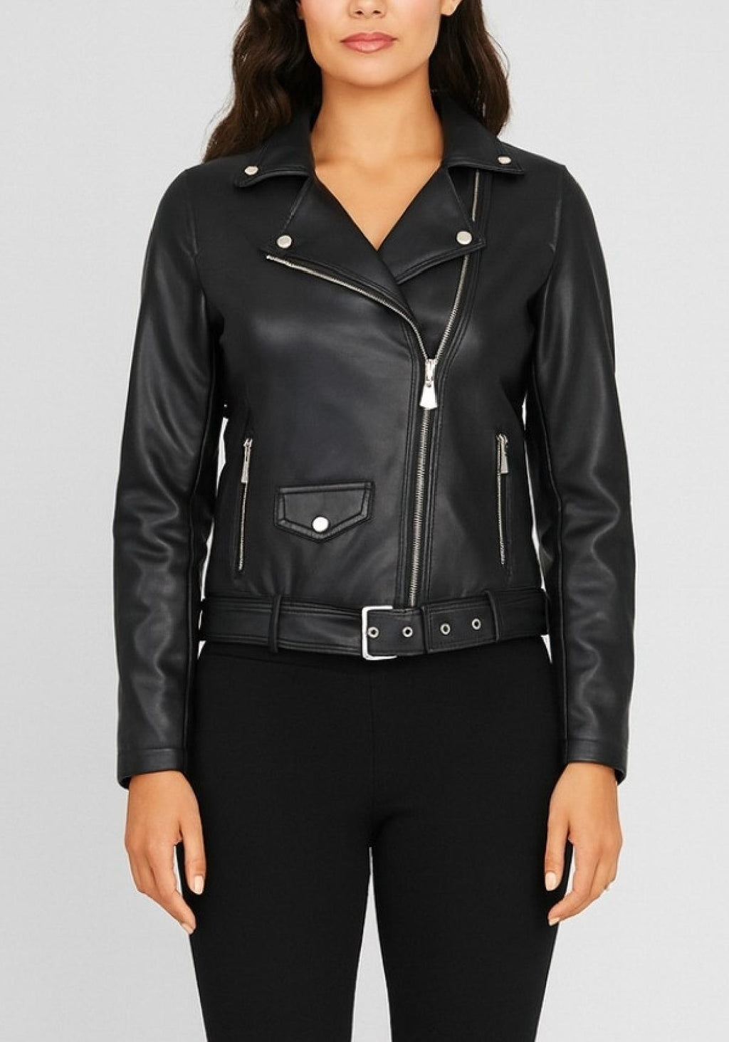 GIUBBINO CHIODO MW9640036/NERO MARKUP