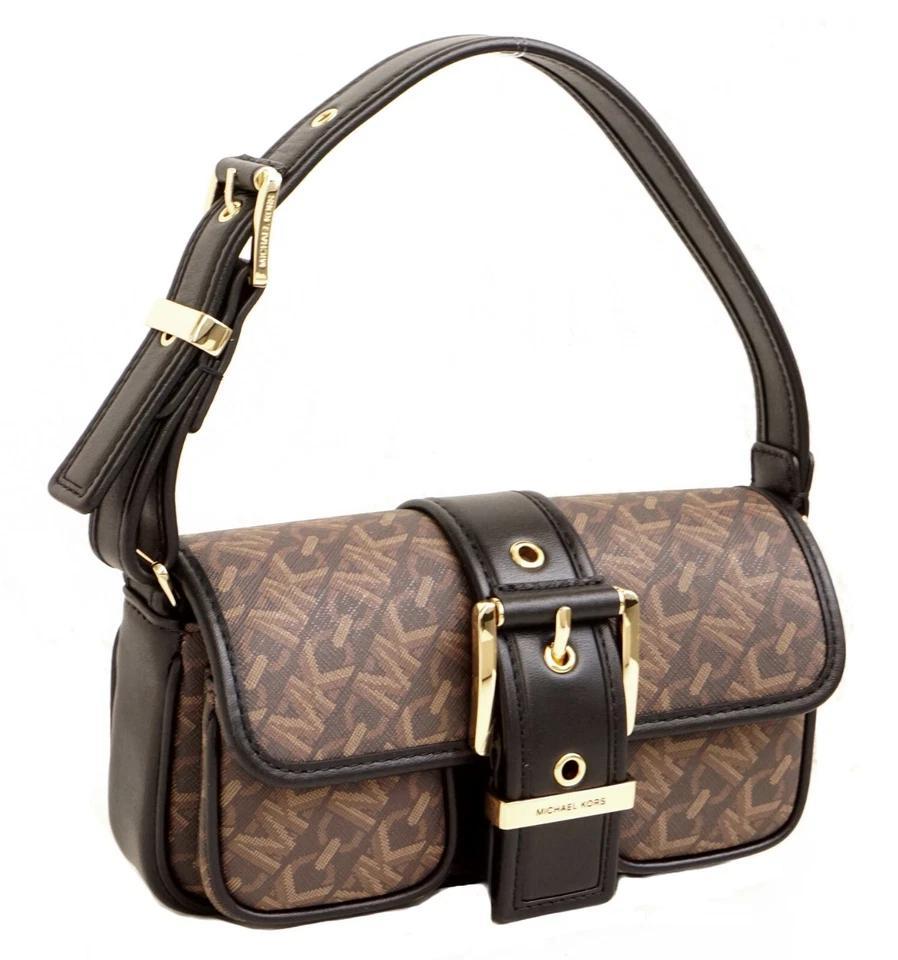 XSPOUCHETTE 32F4GBAU0B/BROWN BLACK MICHAEL KORS