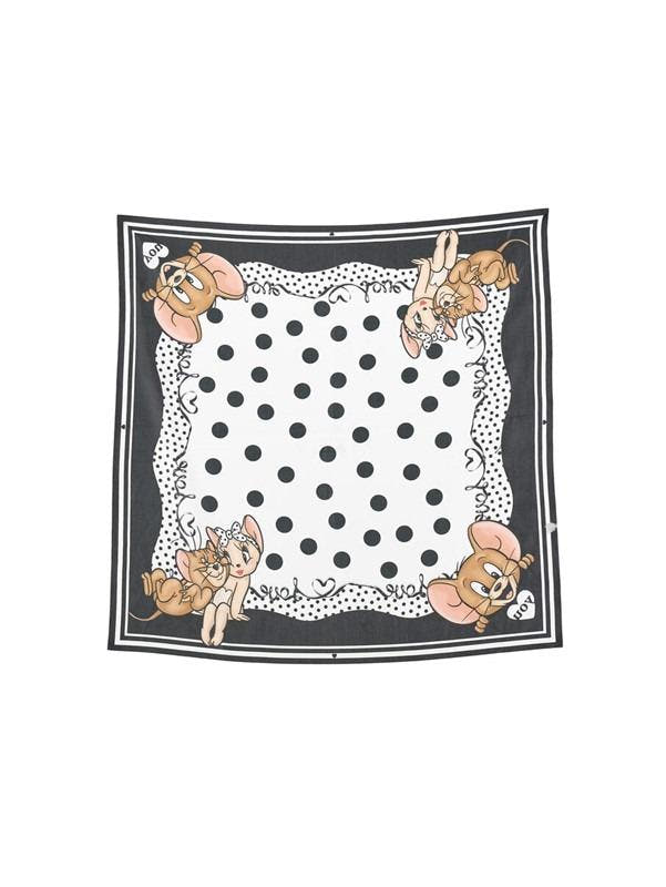 FOULARD A POIS RASO IN PO 