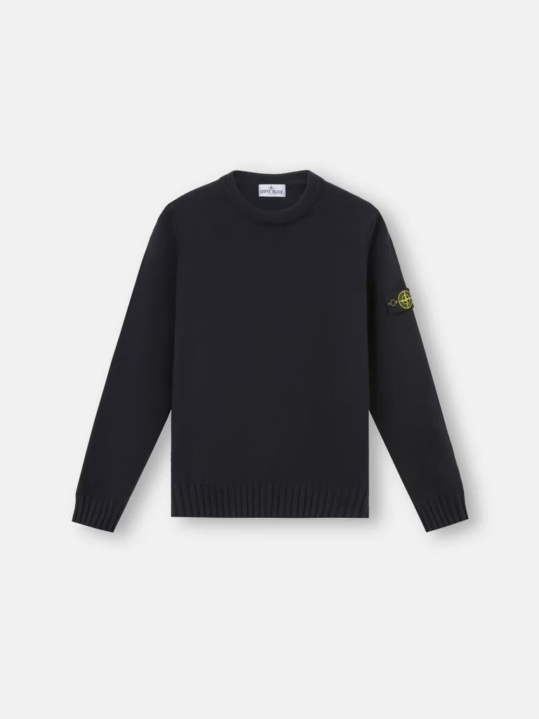 Maglione Girocollo In Cotone Bianco 8116515A2/V0029 STONE ISLAND JUNIOR