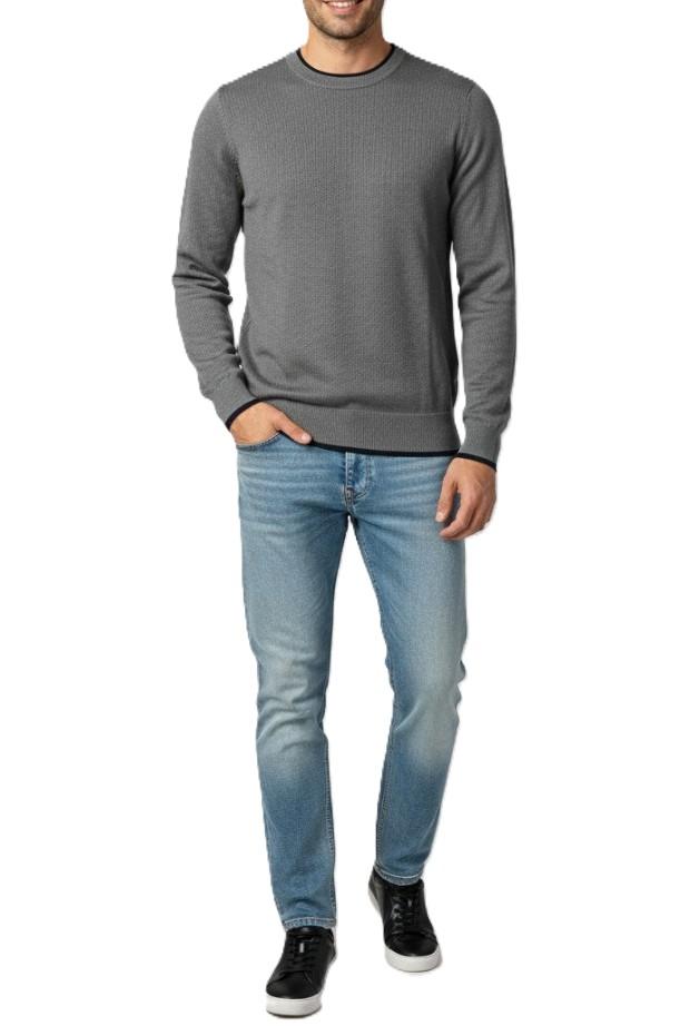 G/C F.12 VISCOSA COLLO/POLSI/T UR9100005/GRIGIO MELANGE URBAN RING