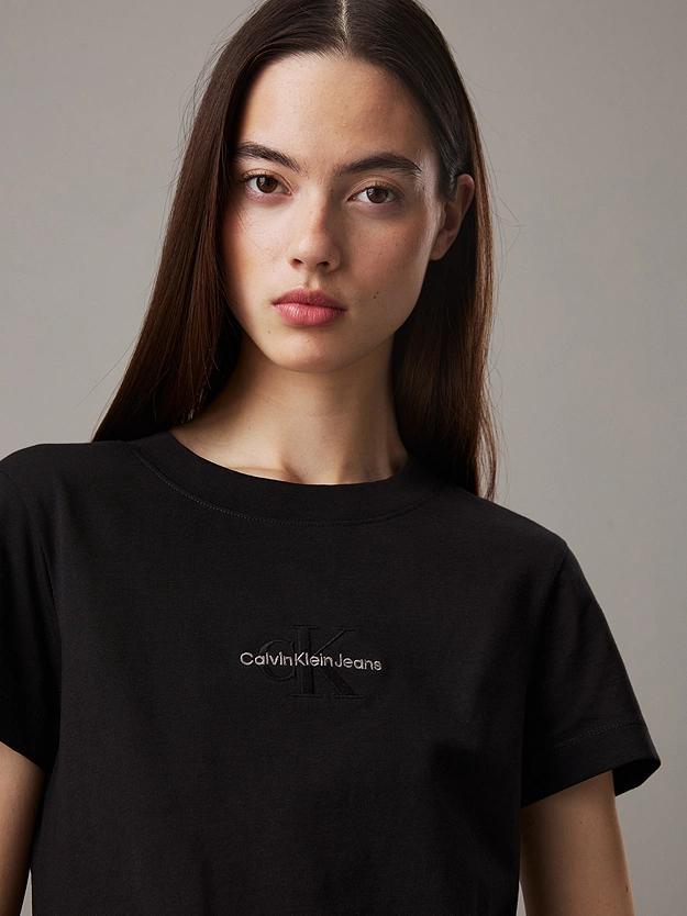 MONOLOGO SLIM TEE J20J223563/BEH CALVIN KLEIN JEANS