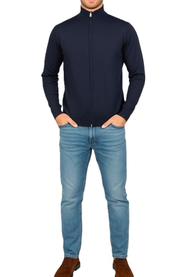 L/P FULL ZIP F.12 VISCOSA UR9100009/BLUE URBAN RING