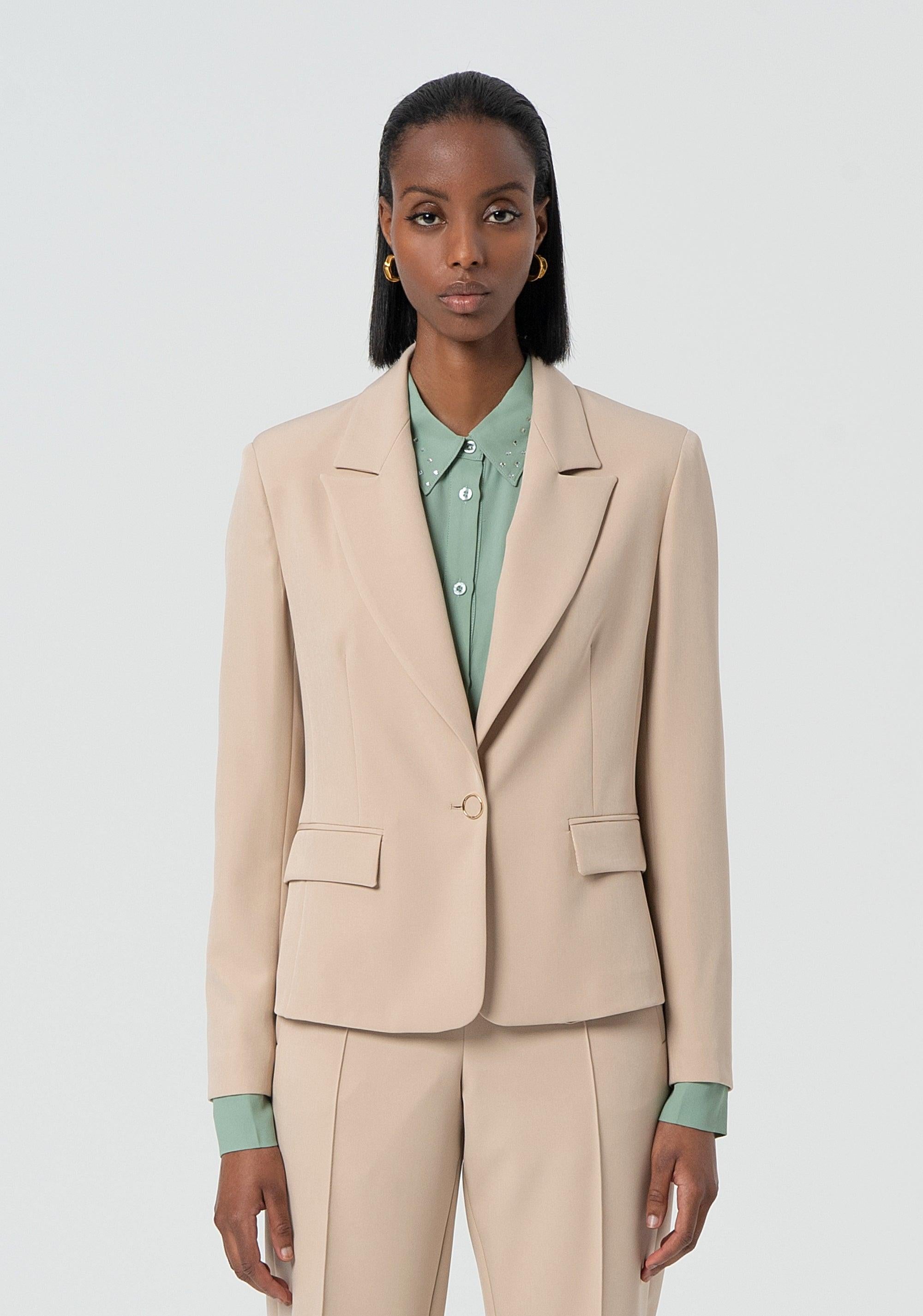 SHORT TAILOR JACKET MUD FR25SJ1001W42901/208 FRACOMINA