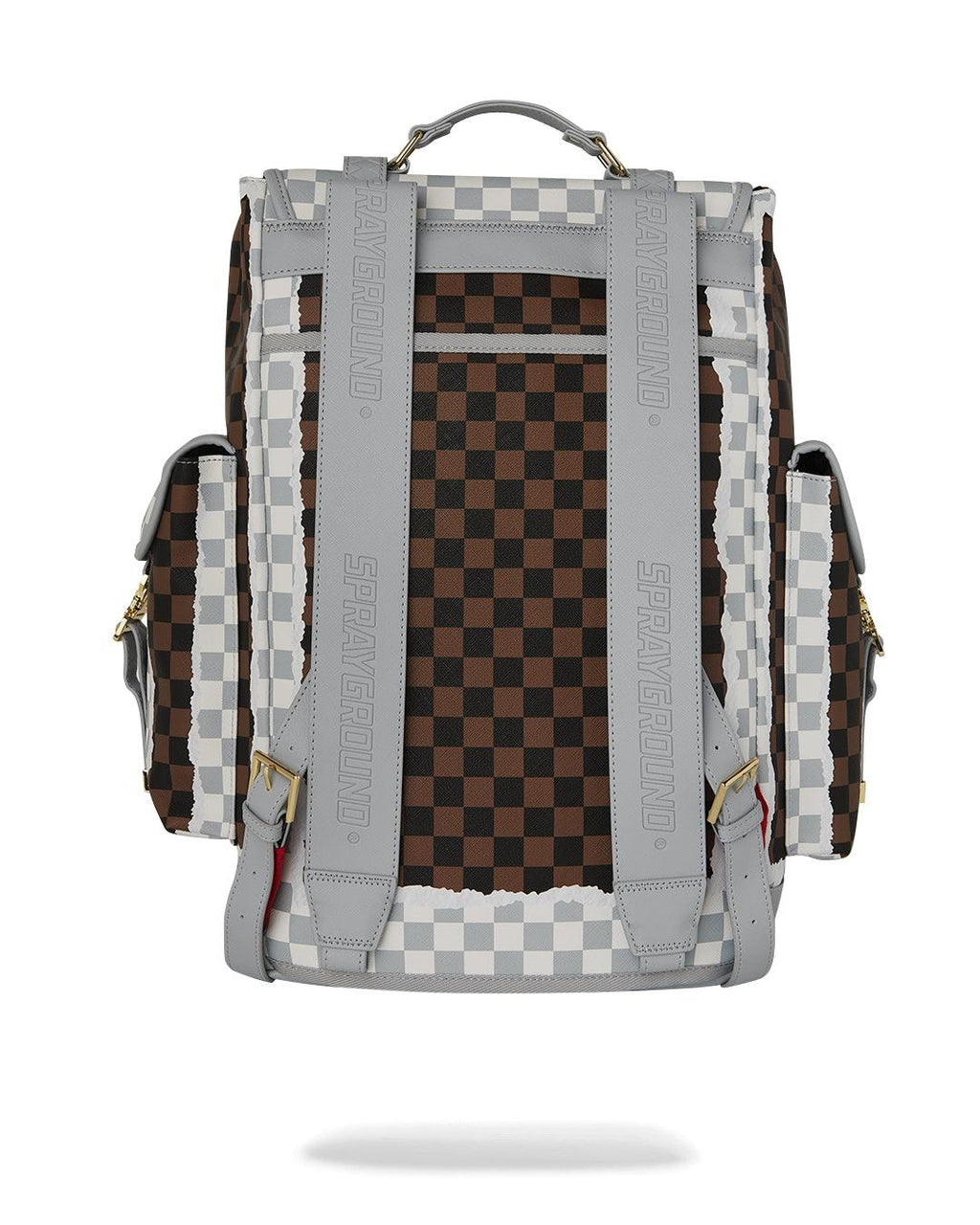 CREAM BROWN TEAR CHECK MONTECARLO 910B8292NSZ/CHECK SPRAYGROUND