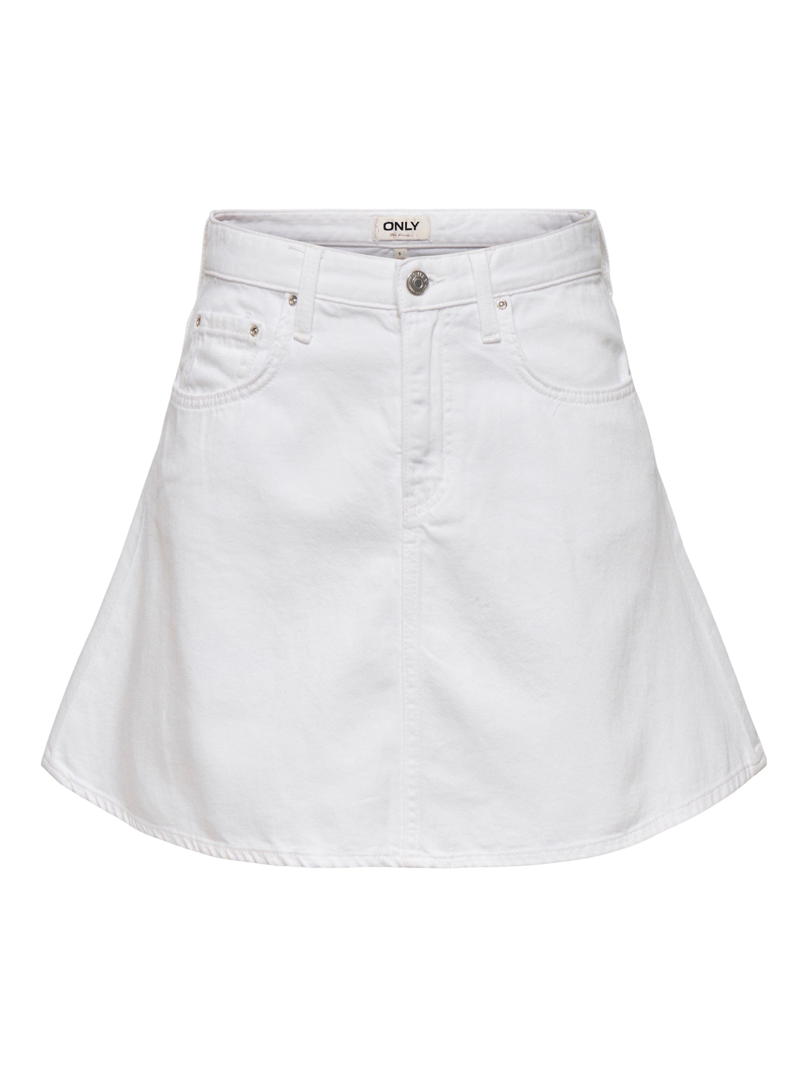 ONLEDEN A-SKIRT DNM PIM 15349233/White ONLY