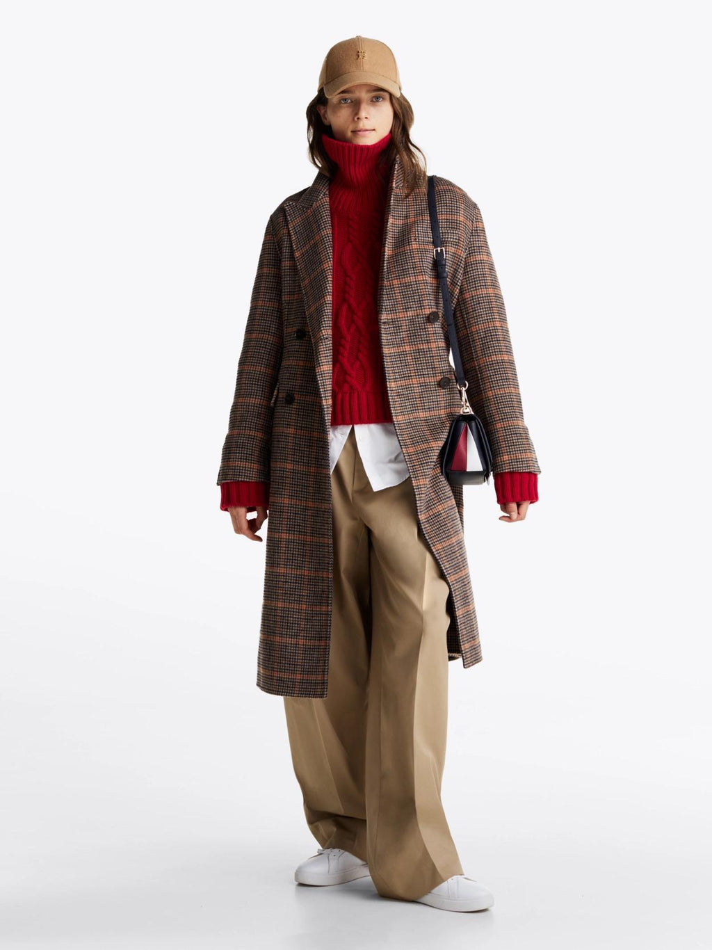 REG DF WOOL DB CHECK WW0WW43216/0PA TOMMY HILFIGER