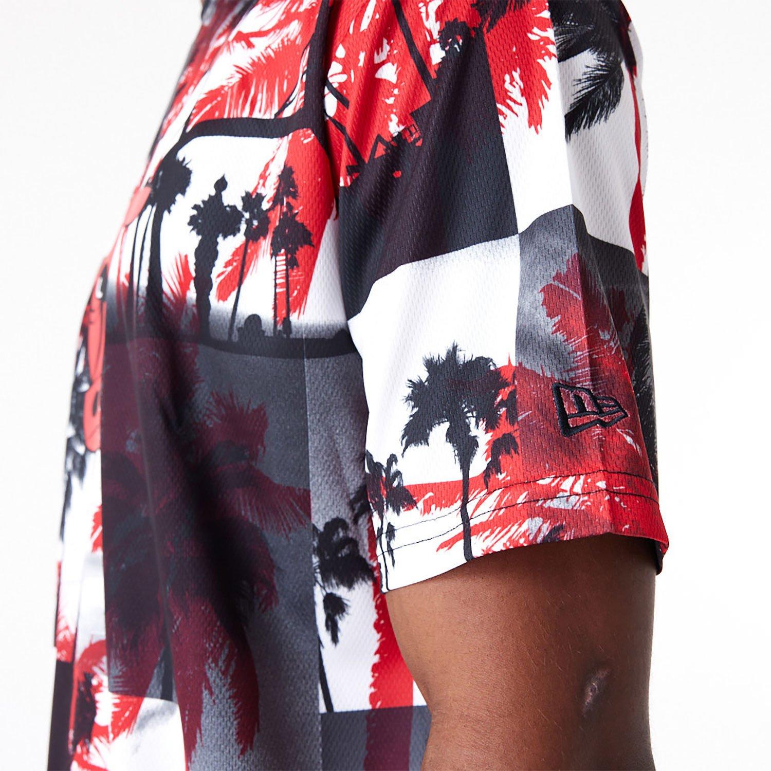 NBA PALM TREE MESH TEE CHIBUL  FDRWHI 