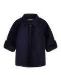 STR. POPLIN ADJ. LS SHIRT 