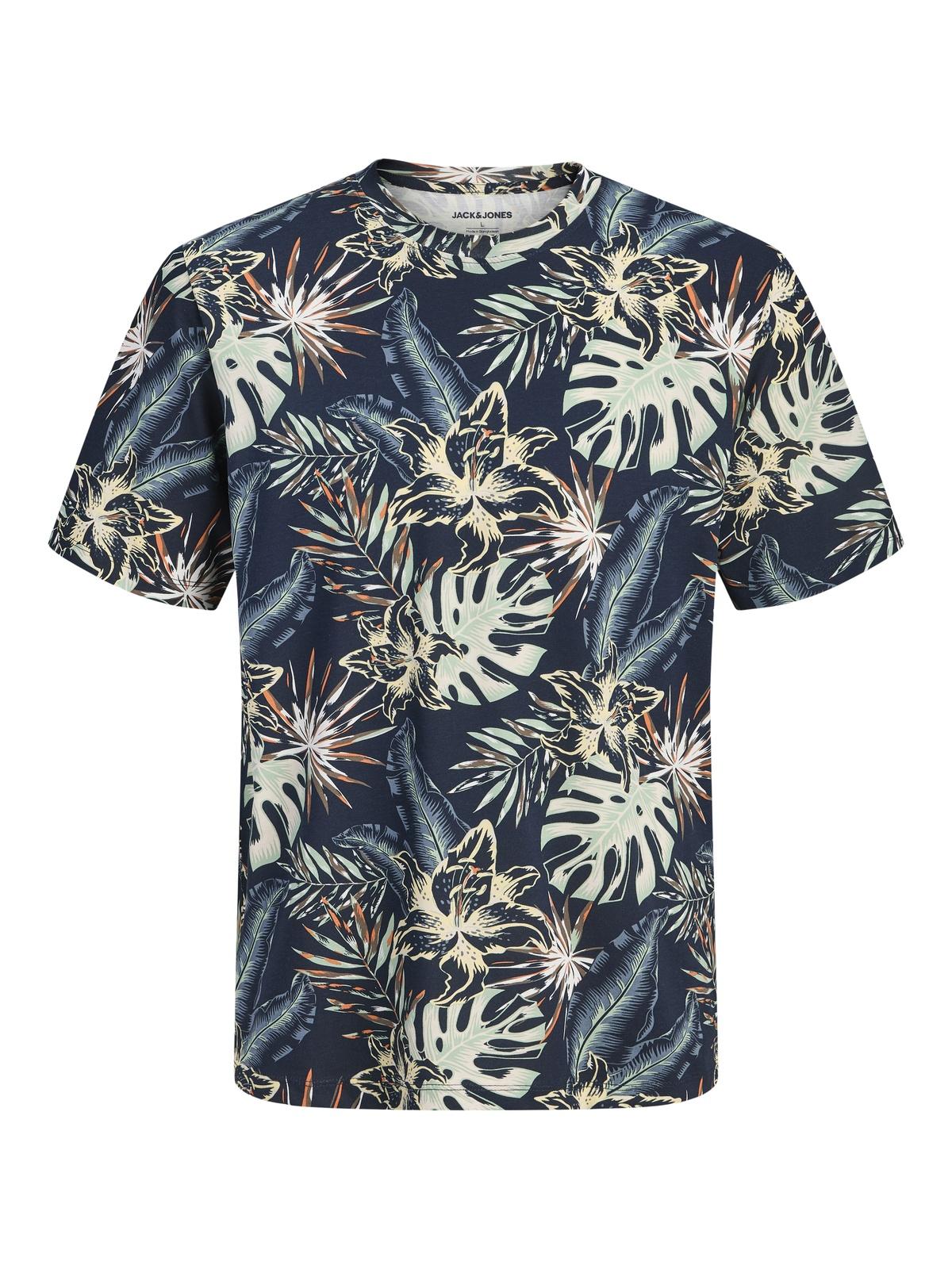 JJHONOLULU AOP TEE SS CREW NECK 