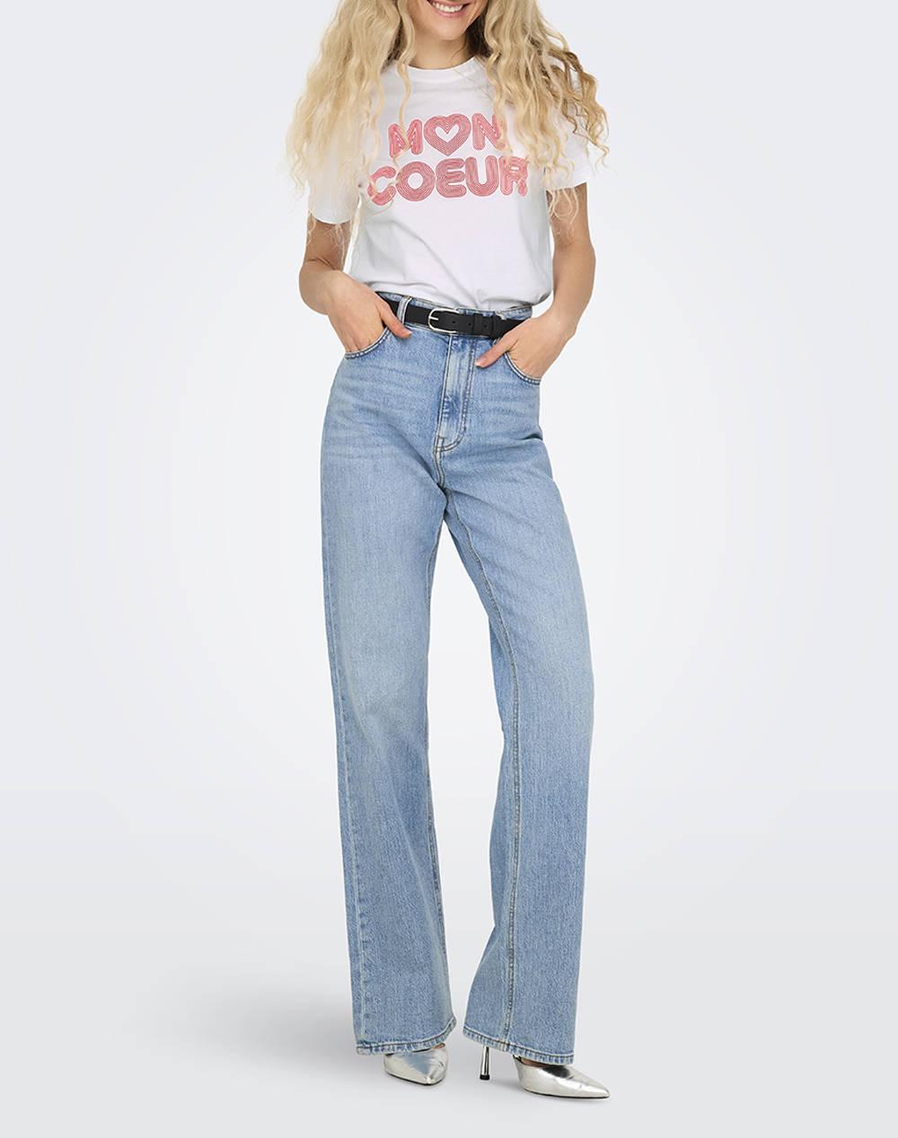ONLARIYA LIFE REG S/S LOVE TOP BOX JRS 