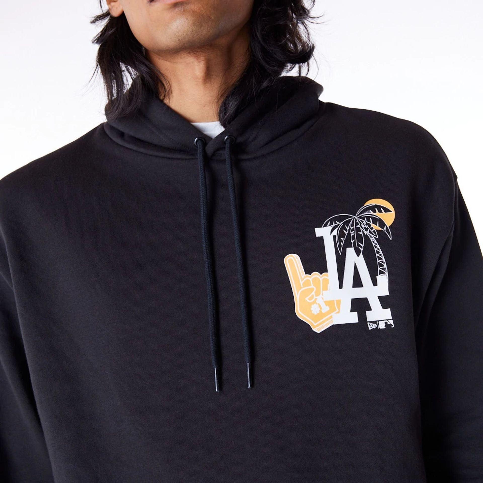 MLB FOOD GRPHC OS HOODIE LOSDOD  BLKWHI 60564772/BLKWHI NEW ERA