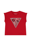 GUESS MIDI SS T-SHIRT W/SEQUINS