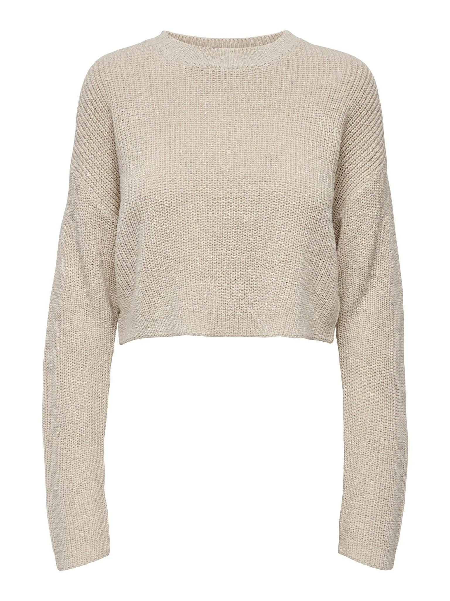 ONLMALAVI L/S CROPPED PULLOVER KNT NOOS 