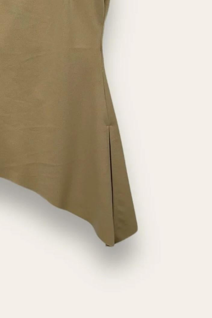 Blusa sagomata asimmetrica in crepe AM-10662-AM-8047/Sabbia LOVEme