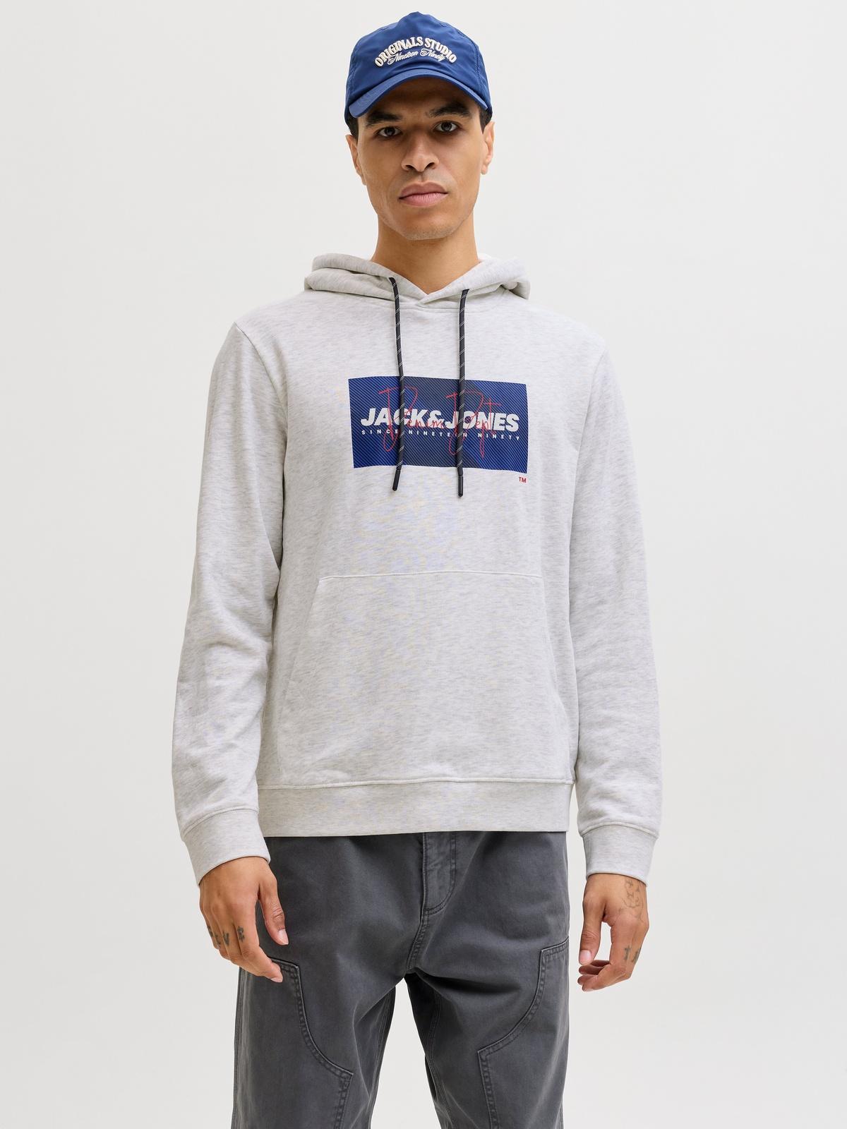 12288493/White Melange JACK AND JONES