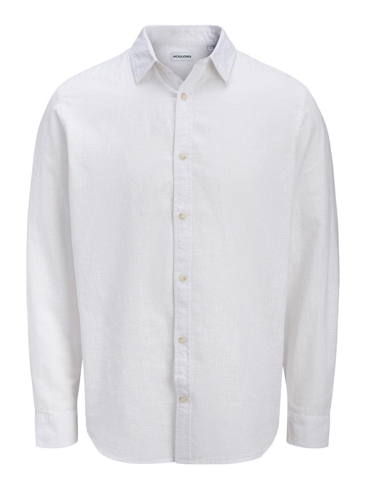 JJESUMMER LINEN BLEND SHIRT L/S SN 