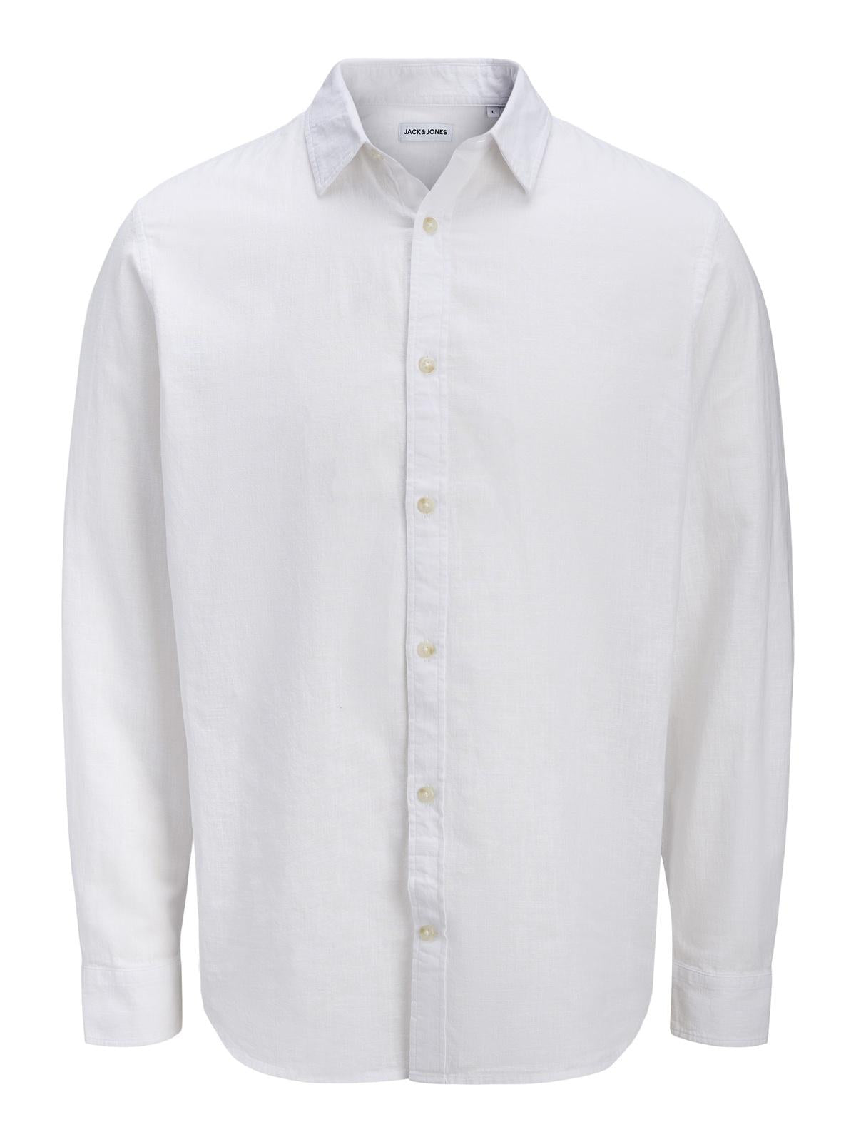 JJESUMMER LINEN BLEND SHIRT L/S SN 