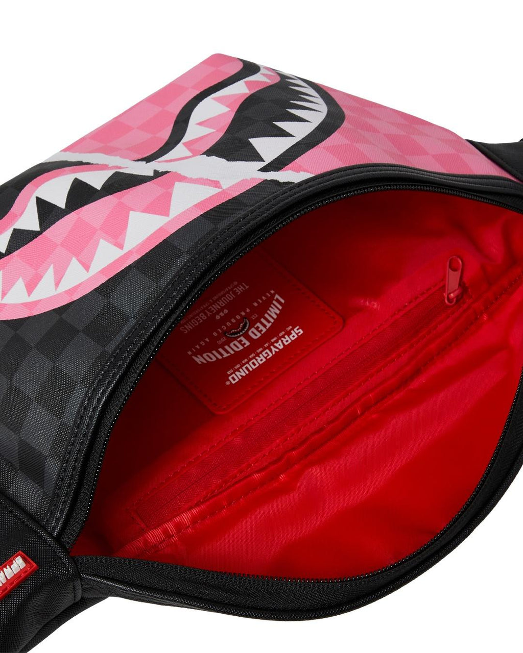 PINK AND BLACK TEAR SIP SAVVY CROSSBODY 