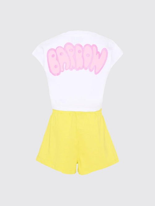 SET JERSEY TOP CROPPED TOP/SHORTS  GIRL 